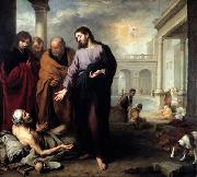 Bartolome Esteban Murillo Christ healing the Paralytic at the Pool of Bethesda Germany oil painting artist